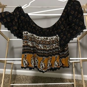 Forever 21 Boho mid drift size med